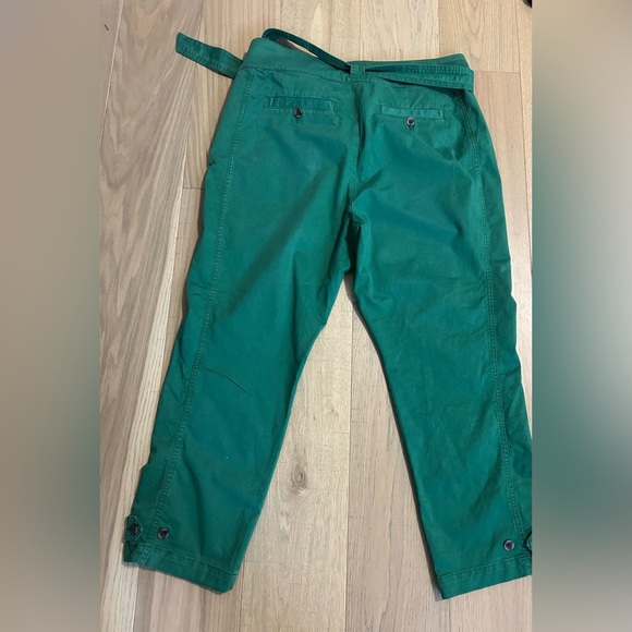 Boden Green Belted Cropped Pants Size US 16/18L UK 20L - Picture 4 of 8
